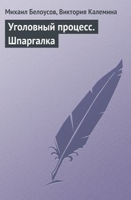 Обложка книги Уголовный процесс. Шпаргалка