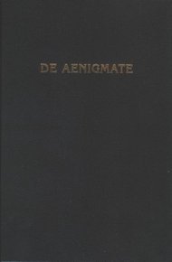 Обложка книги De Aenigmate / О Тайне
