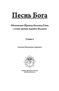 Обложка книги Бхагавад Гита. Глава вторая. Коментарий Свамини Видьянанды Сарасвати
